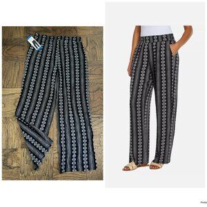 NWT Three Dots Ladies' Printed Pull-On Pant , Size L
